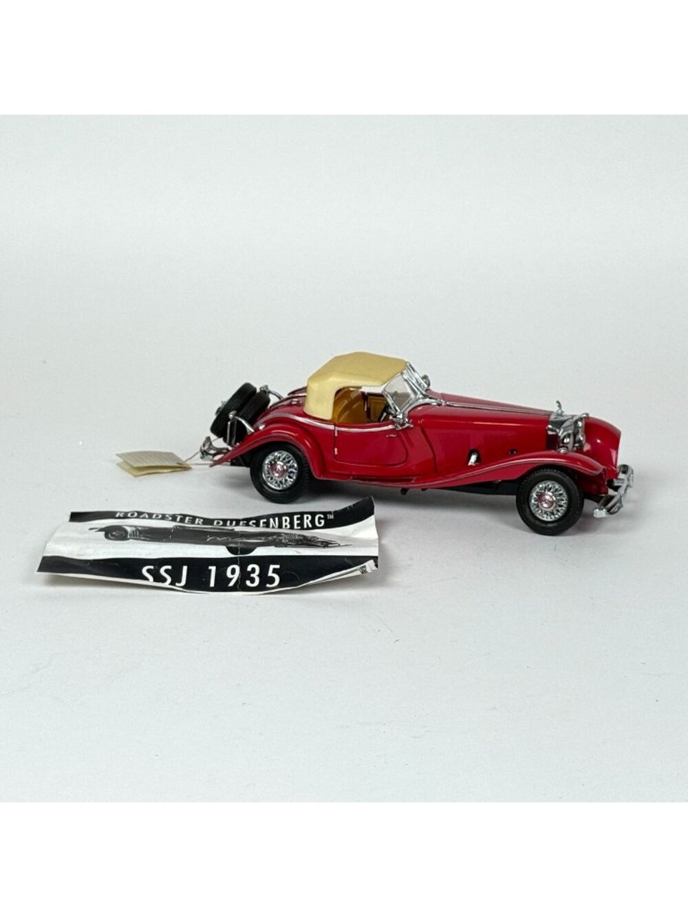 Vintage Franklin Mint Mercedes 500K Roadster 1:24 Diecast 1988 Damaged Model